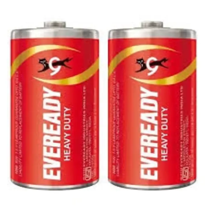 Eveready Heavy Duty Battery D 2 Pieces
